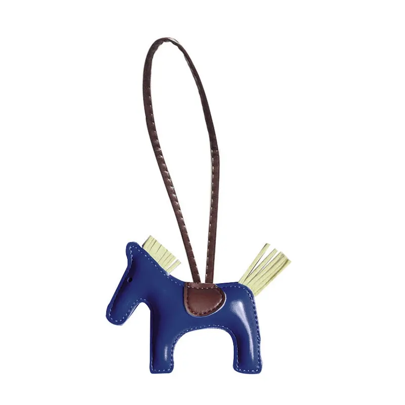 QCOOLJLY Famous Luxury Handmade PU Leather Horse Keychain Animal Key Chain Women Bag Charm Pendant Accessories QCOOLJLY Famous Luxury Handmade PU Leather Horse Keychain Animal Key Chain Women Bag Charm Pendant Accessories