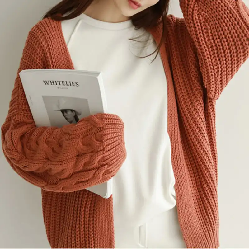 2019 jesień kobiety swetry rozpinane Casual z długim rękawem luźny dzianinowy kardigan moda jednolita odzież wierzchnia harajuku dla kobiet wąski 2019 jesień kobiety swetry rozpinane Casual z długim rękawem luźny dzianinowy kardigan moda jednolita odzież wierzchnia harajuku dla kobiet wąski