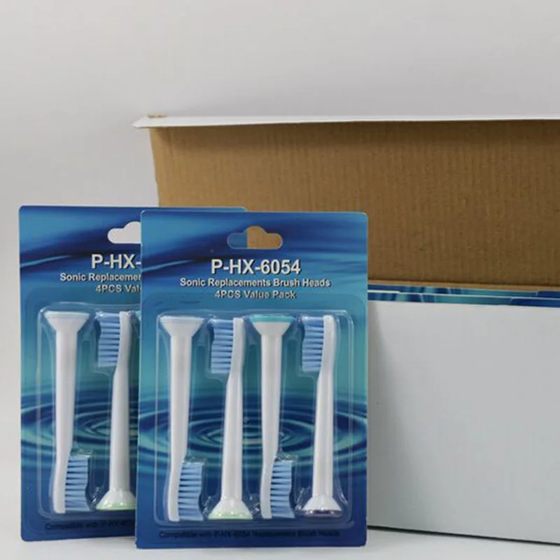 

DHL Free Shipping 4000pcs HX6054 Sonic Electric Toothbrush Replacement Heads For Philips Sonicare Teeth Brush Blue Soft Bristles