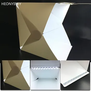 

Mini Portable Folding lightbox Photography Photo Studio Softbox Lighting Kit Light box for iPhone Samsang Digital DSLR Camera