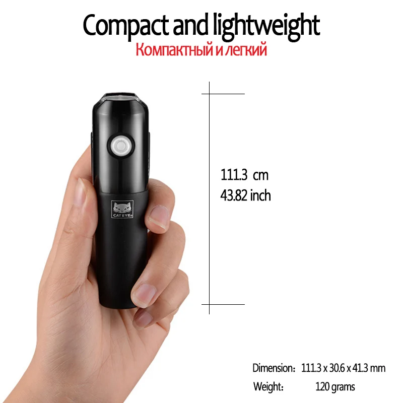 Best CATEYE Usb Rechargeable Bike Light Front Handlebar Cycling Lamp Light Waterproof Flashlight Torch Headlight Bicycle Accessories 2