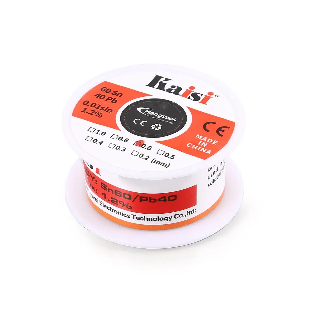 0.6MM Sn60/Pb40 0.01sin 1.2% Low-melting Tin Lead Wire Solder Stick Melt Rosin Core Alloy Soldering Roll Sale | Инструменты
