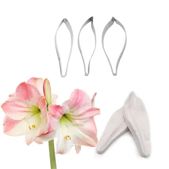 

Barbados lily Impression Flower Mold Silicone Veiner Mold Cake Decorating Fondant Sugarcraft Cake Mold for Sugar Flower
