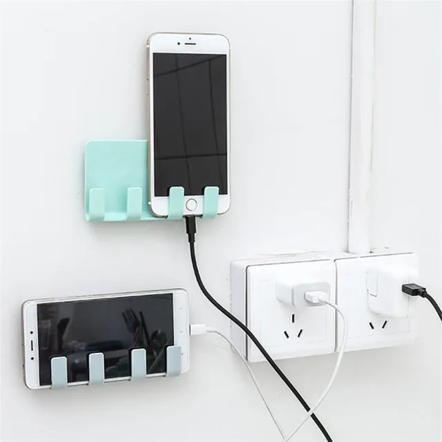 Practical Wall sticking Phone Charging Holder Socket Strong Sticky