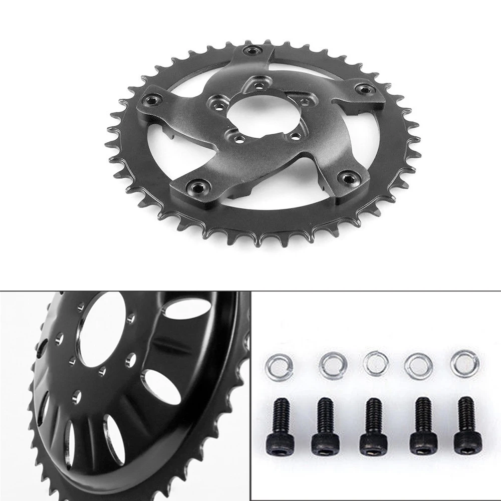 Cheap 42T 44T Chainwheel for Bafang 8fun Mid Drive Chain Ring Sprocket Wheel Crank Set Motor Electric Bike Motor Kit 2 Cheap 42T 44T Chainwheel for Bafang 8fun Mid Drive Chain Ring Sprocket Wheel Crank Set Motor Electric Bike Motor Kit 2