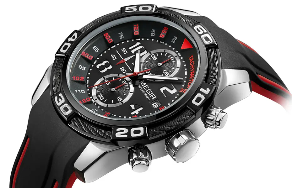 Силиконовые спортивные часы мужские Relogios Masculino хронограф армейские часы секундомер кварцевые часы для мужчин наручные часы 2045 GDBK