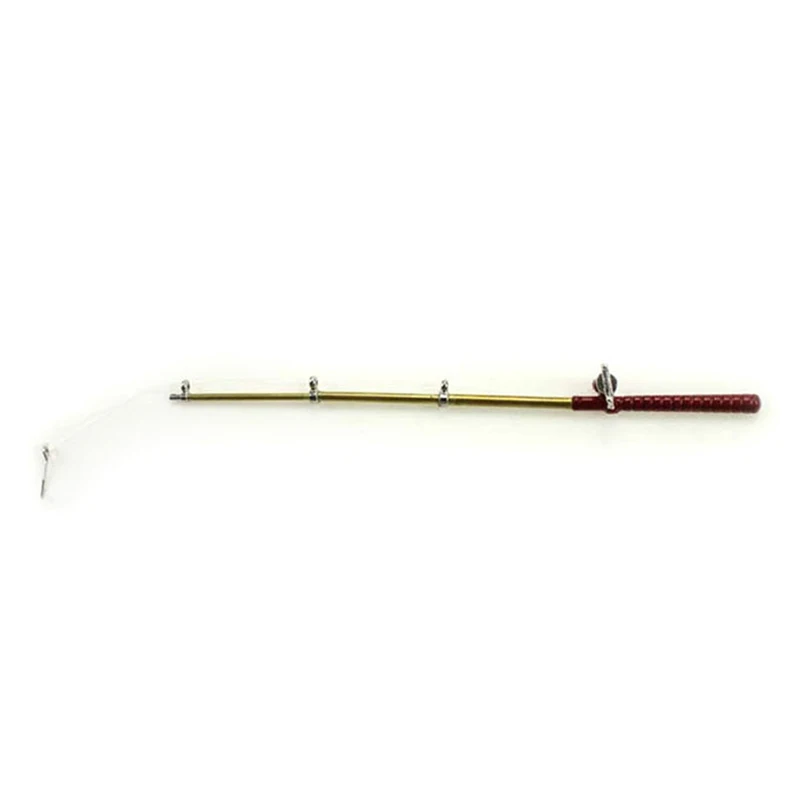 

1/12 Scale Dollhouse Miniature Metal Fishing Rod Model Doll Life Scene Doll House Decoration Gift Dolls Accessories