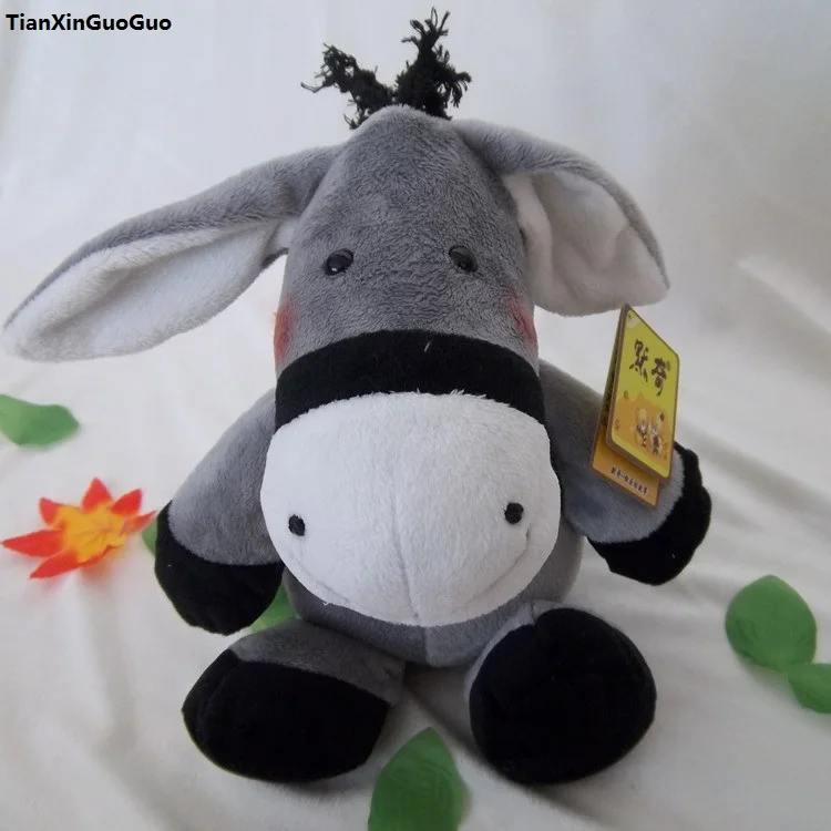 

high quality goods cartoon donkey about 18cm plush toy soft doll baby toy birthday gift s1226