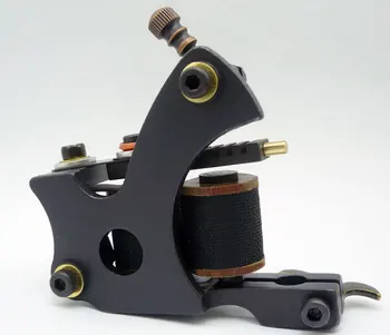 

5Pcs/lot Professional Handmade Tattoo Machine 10 Wrap Coils Iron Cast Frame Custom Tattoo Gun For Liner Shader HTM-6270