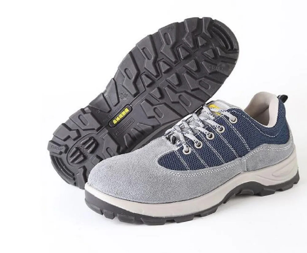 2018 new fashion safety shoes steel toe and sole for men anti-smashing work boots work shoes safety bot