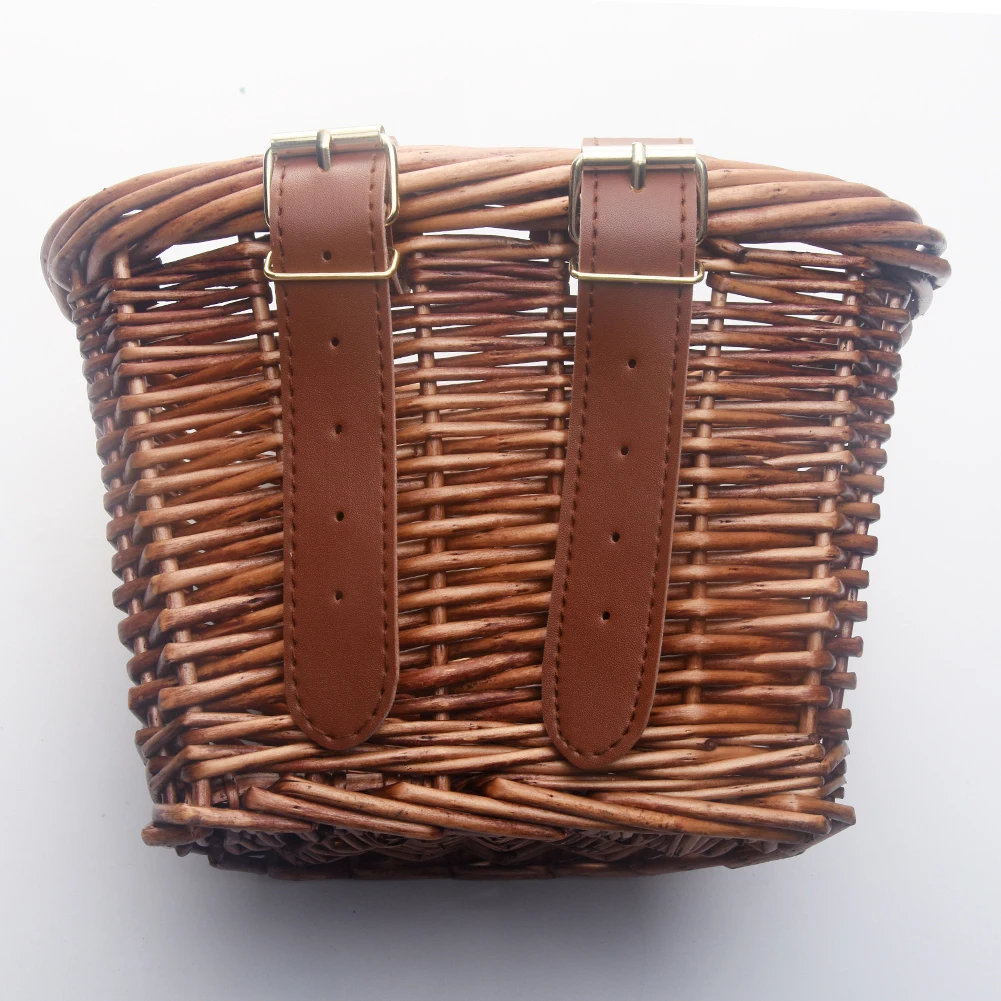 Perfect MrY 2019 New Hand-made Wicker Basket Multi-function Children Bicycle Shopping Basket Storage Supplies Child Cycling Parts 3