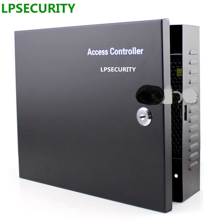 

LPSECURITY TCP/IP RJ45 12V 10A gate door lock access controller board with power box 1 door 2 door /4 door controller
