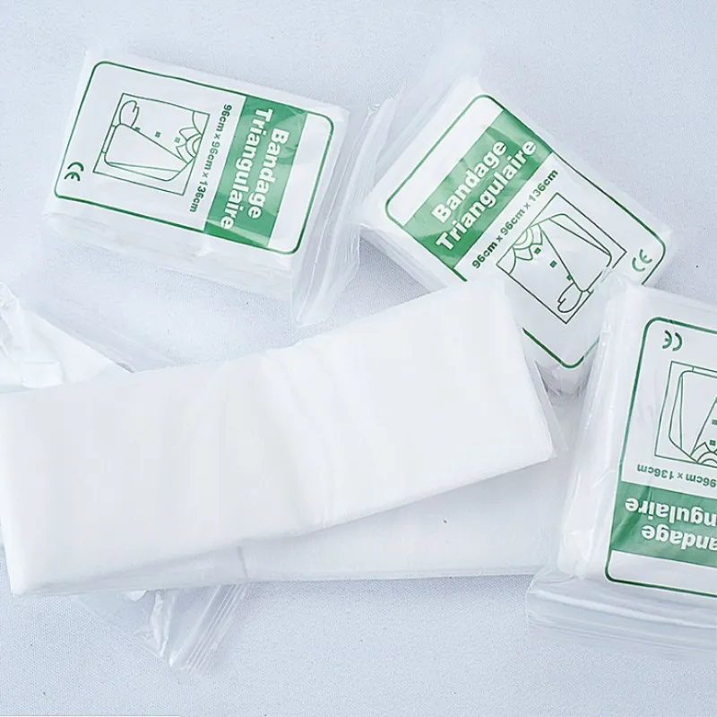 5 bag/lot Non-woven Triangular Bandage Medical Burn dressing Bandage Triangular First aid kit wrap bandage Fracture Fixation
