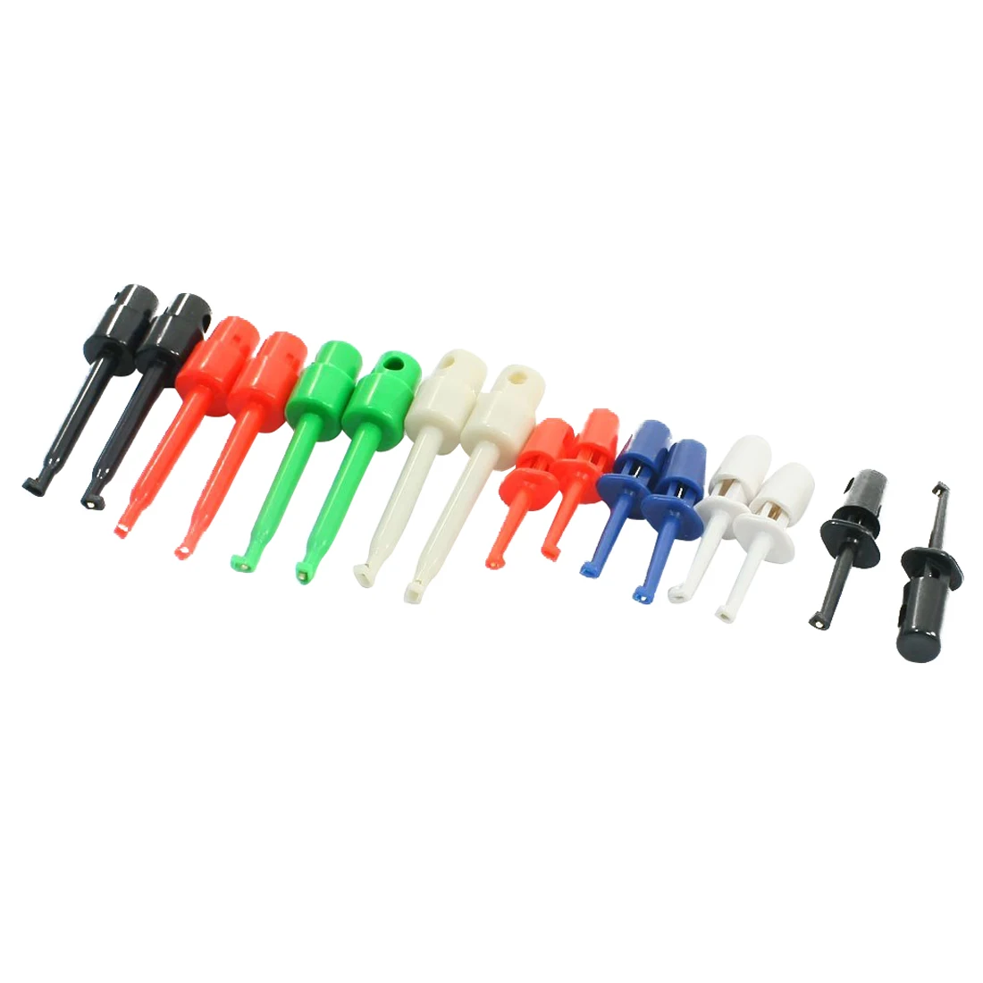 

8Pair Round Colored Single Hook Clip Test Probe for Electronic Testing