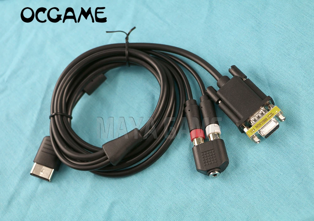 OCGAME 10 шт./лот DC VGA видеокабель HD RCA адаптер Япония NTSC US PAL для консоли SEGA Dreamcast 1 8 м| |