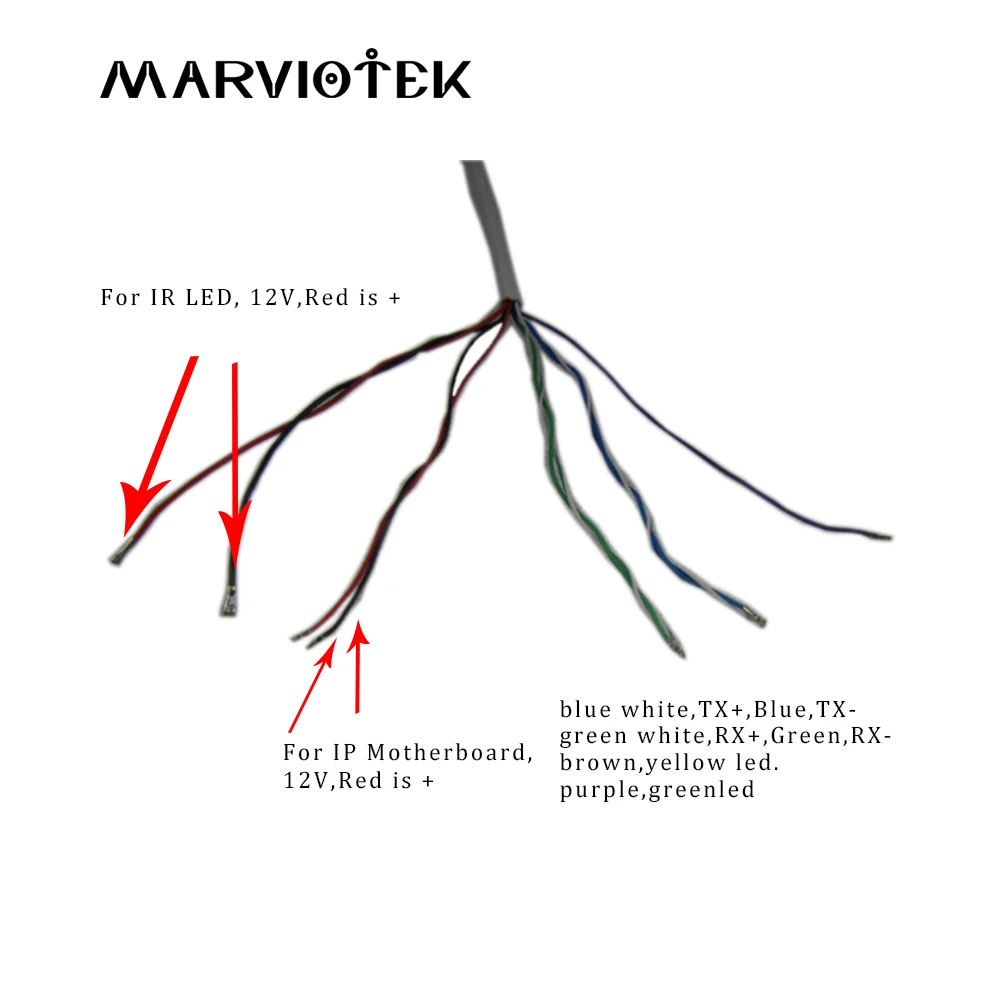 Аксессуары для видеонаблюдения, ip-камера, кабель для ip-камеры, материнская плата, видео Питание с rj45 и dc12v, поддержка ip-камеры 720p 960p 1080p 3MP 4MP 5MP