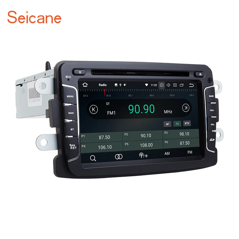 Seicane 7 "1DIN Android 8,0 8-core 1024*600 Автомобильный DVD Радио gps Nav для Renault Duster С WI-FI Поддержка bluetooth SD DVR OBD2 DAB