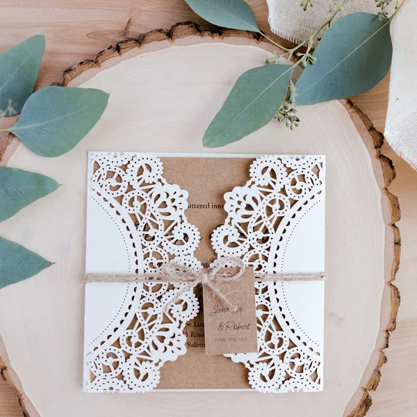 new style Flat open elegant wedding invitation promotion party card custom couture | Дом и сад