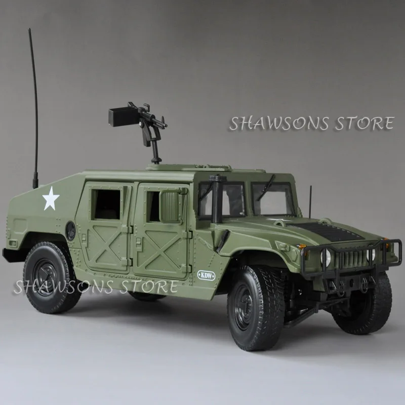 Литья под давлением Металл Модель автомобиля игрушки 1:18 Hummer H1 военный внедорожник Реплика коллекций