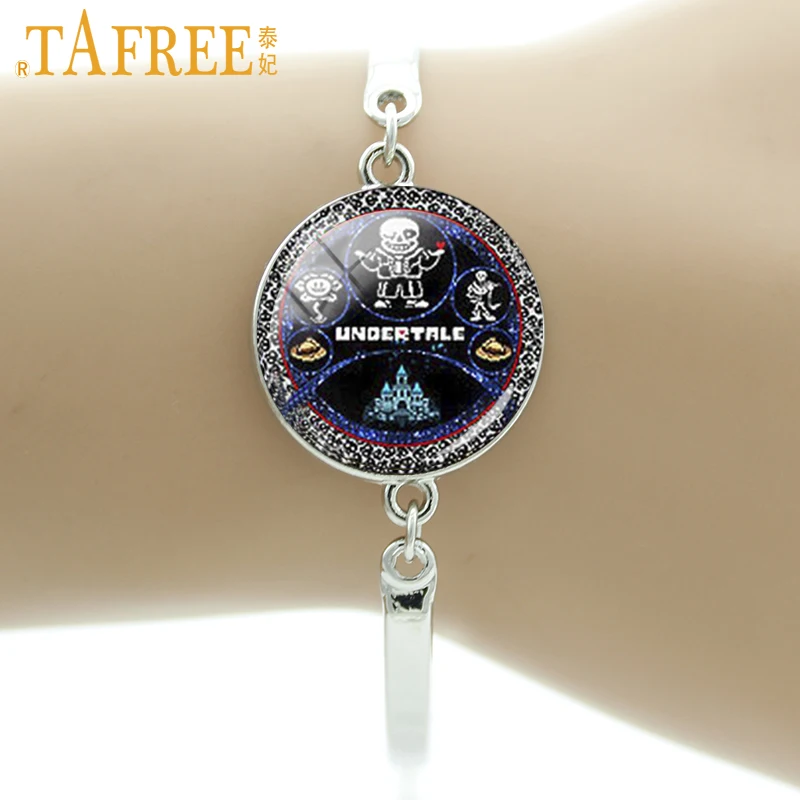 

TAFREE Brand Undertale Collage Wheel Game Bracelet Fashion Steampunk Top Quality Bracelets & Bangles For Men Women Jewelry BA028