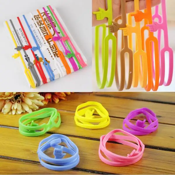 

Practical Novelty Cute Silicone Finger Pointing Bookmark Book Mark Office Supply Funny Gift Drop Shipping