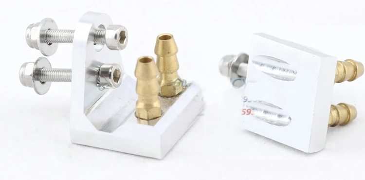 

1pc RC Boat Accessories Boats Tail Double M5 Inlet Water Mouth Seat For Model Ship Water Cooling Spare Parts
