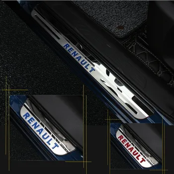 

Car Sticker For Renault Kadjar Door Sill Scuff Plate Guard Stainless Door Sill Pedal Protector Strip Car Accesorios Styling 2016