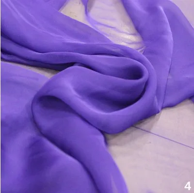 Двухцветная катионная шифоновая ткань для летнего платья, древнее платье, игровая ткань - Цвет: PURPLE ROYAL BLUE