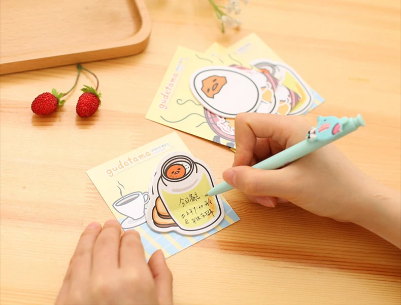 3 шт. Kawaii Lazy Egg memo pad милый Eggshell Пользовательский логотип планировщик наклейка Новинка Школьные офисные украшения почтовые принадлежности