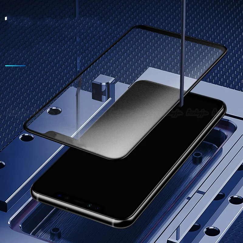 Матовое закаленное стекло для Huawei Y9 2018 Y7 Pro полное покрытие экрана без отпечатков