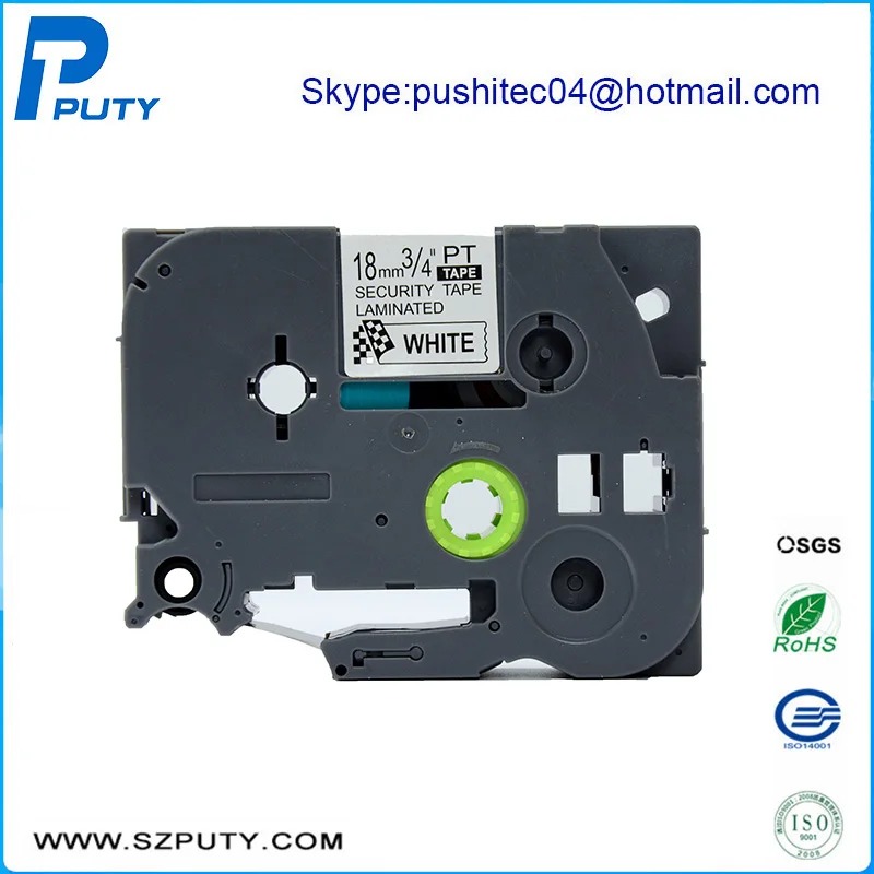 

New Arrival 20pcs/lot Compatible Laminated Security Tape TZ tape for P-touch Label Printer Ribbon Cartridge TZe-SE4