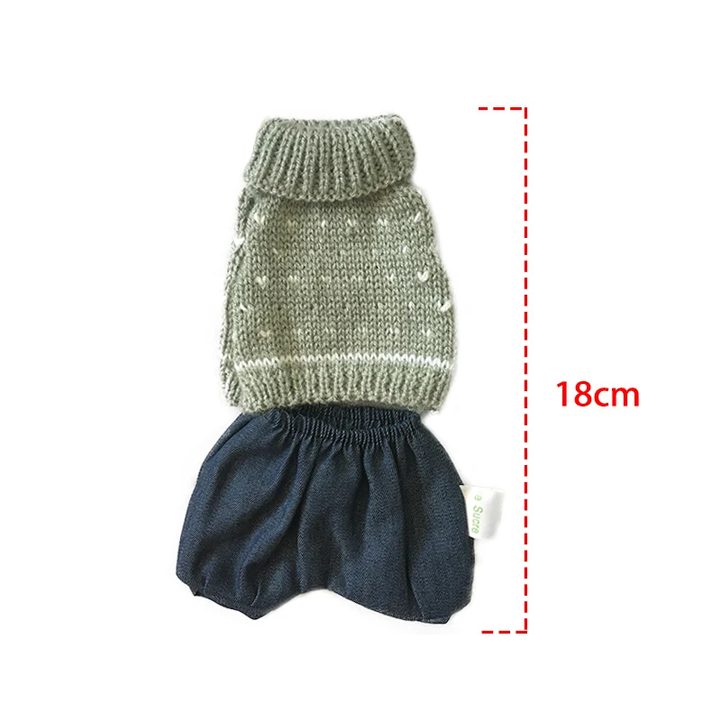 30cm Doll Clothes for Rabbit/Cat/Bear Plush Toys Soft Suit Sweater Clothes Accessories for 1/6 BJD Dolls Baby Girls Gifts 12