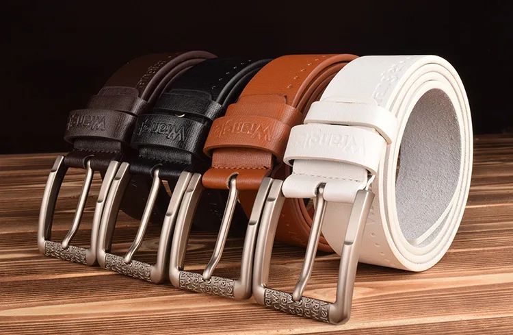 110cm to 130cm 2015 Stylish Genuine cowskin Leather Belt for Men with Alloy Pin Buckle belt choice free shipping #AS12 | Аксессуары для