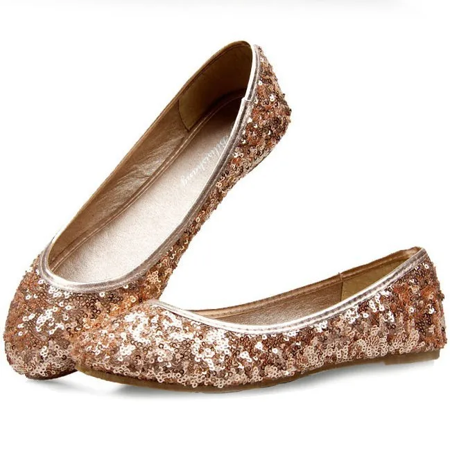 glitter flats womens