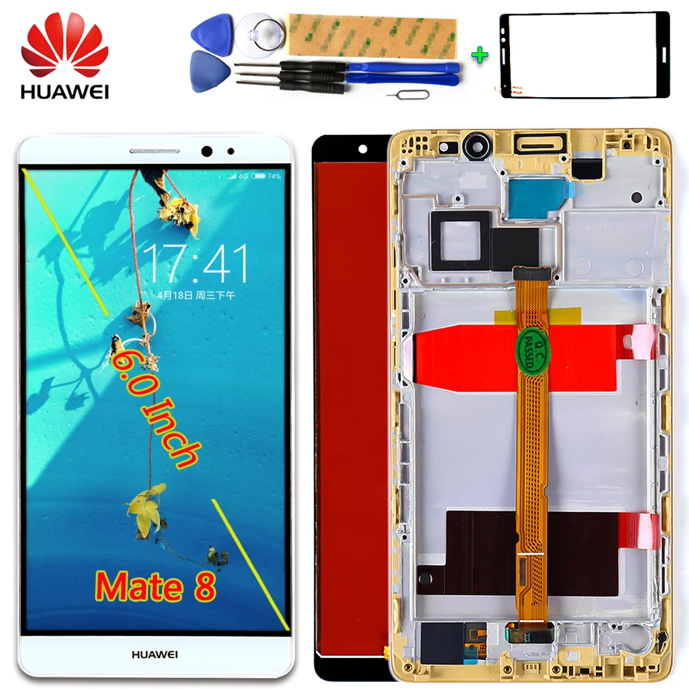 AAA IPS ЖК дисплей для Huawei Mate 8 сенсорный экран дигитайзер сенсор в сборе 6 0 дюймов