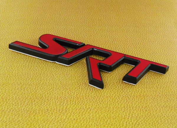 Авто автомобиль красный черный SRT крыло багажник эмблема значок стикер|Наклейки