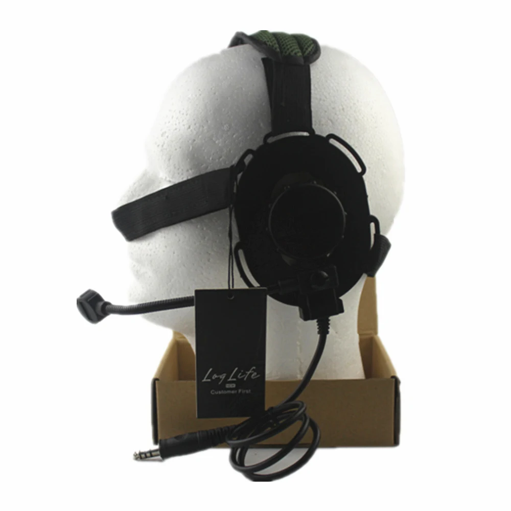 TACTICAL headset headphone radio BOWMAN III sports HEADSET BK TAN FG