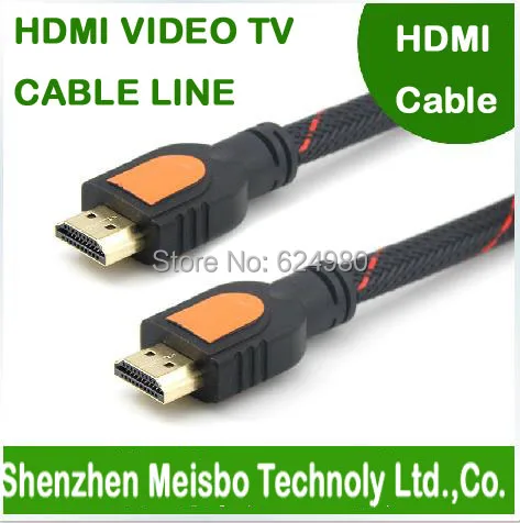 

High speed Network with magnetic tape Gold Plated plug flat HD connector monitor 1.4V 30cm 1ft Braid TV HDMI cable for projector