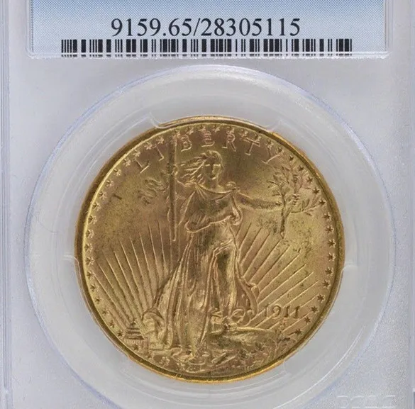 1911-S $20 Saint Gaudens двойная монета с изображением орла | Дом и сад