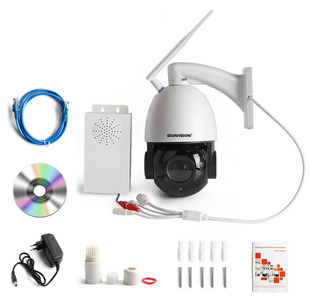 Wi Fi 1080P PTZ IP камера наружная Водонепроницаемая 20X Zoom 2MP CCTV купольная