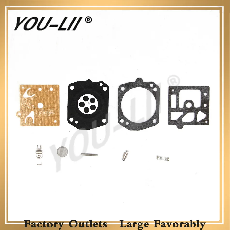 

YOULII Carburetor Repair Kit Gasket For for Stihl Walbro 029 310 039 044 046 MS270 MS280 MS290 OME Chainsaw Spare Parts