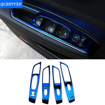 

4pcs Car Styling Inner Door Handle Box Internal Door Bowl Door Window Lift Switch Panel Sequin For Renault Koleos 2017 Internal