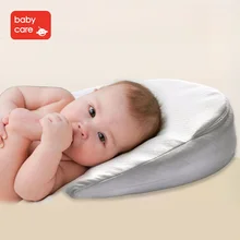 Buy Babycare Baby Memory Foam Wedge Pillow Infant Reflux Reducer Anti Spit Milk Crib Sleep Positioner Nursing bed Pillow cushion pad Free Shipping