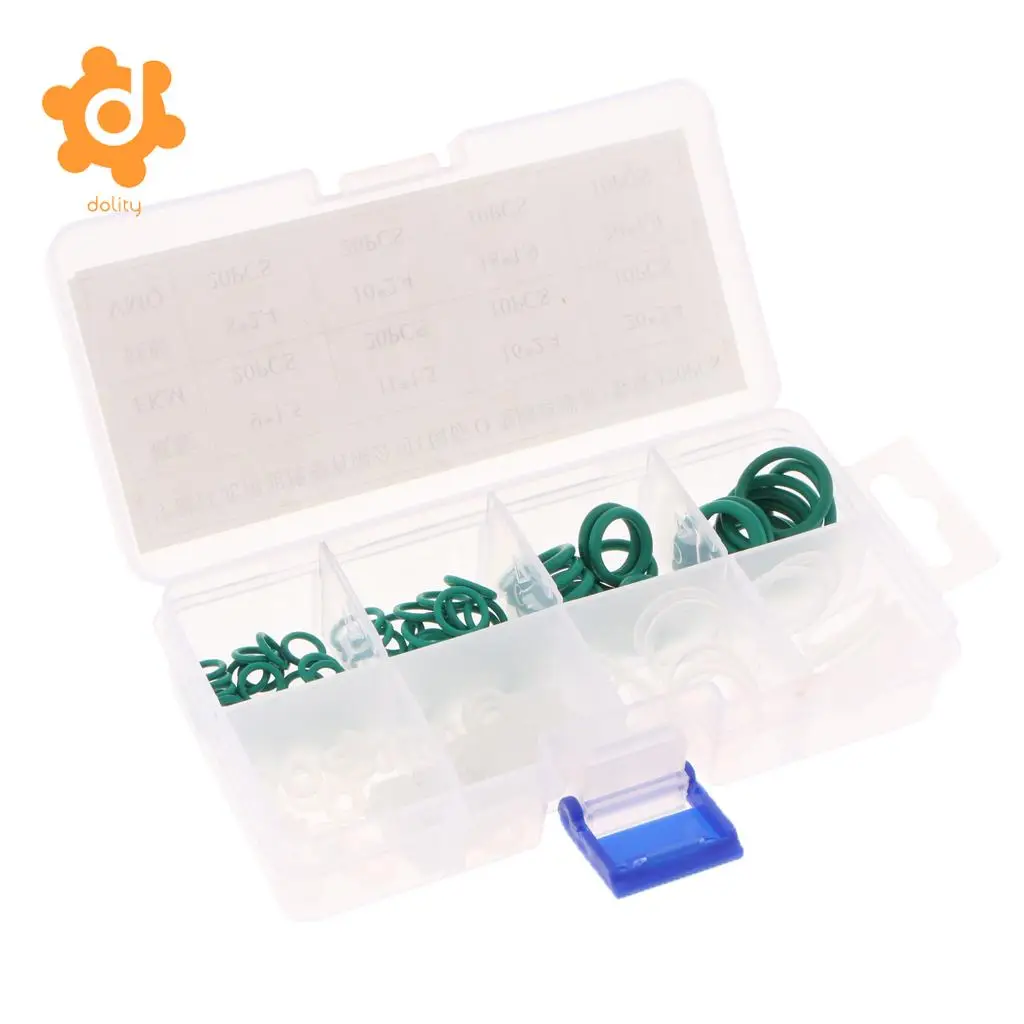 120 Pieces Universal Car Rubber O Rings Tap Washers Gasket Sealing 8 Sizes