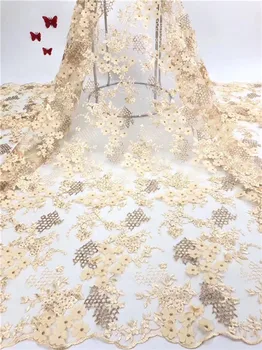 

Amazing wedding/party dress material African net lacefabric French tulle textile for lady dress PDN232(5yards/lot)