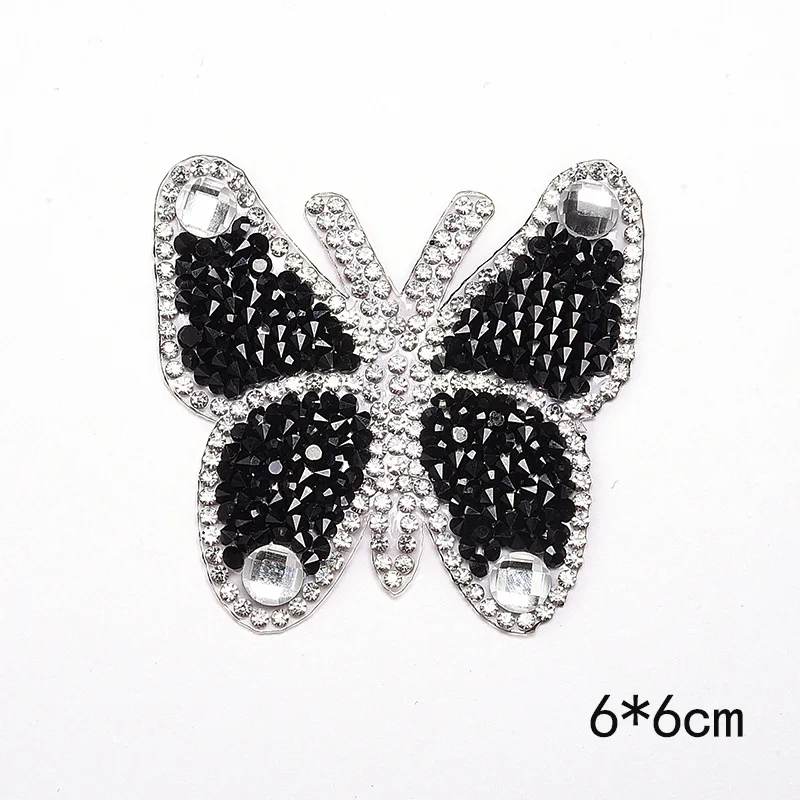 Стразы для одежды Красочные нашивки «бабочки» 6 см бабочка железная переводная наклейка на одежду одежда значок 002