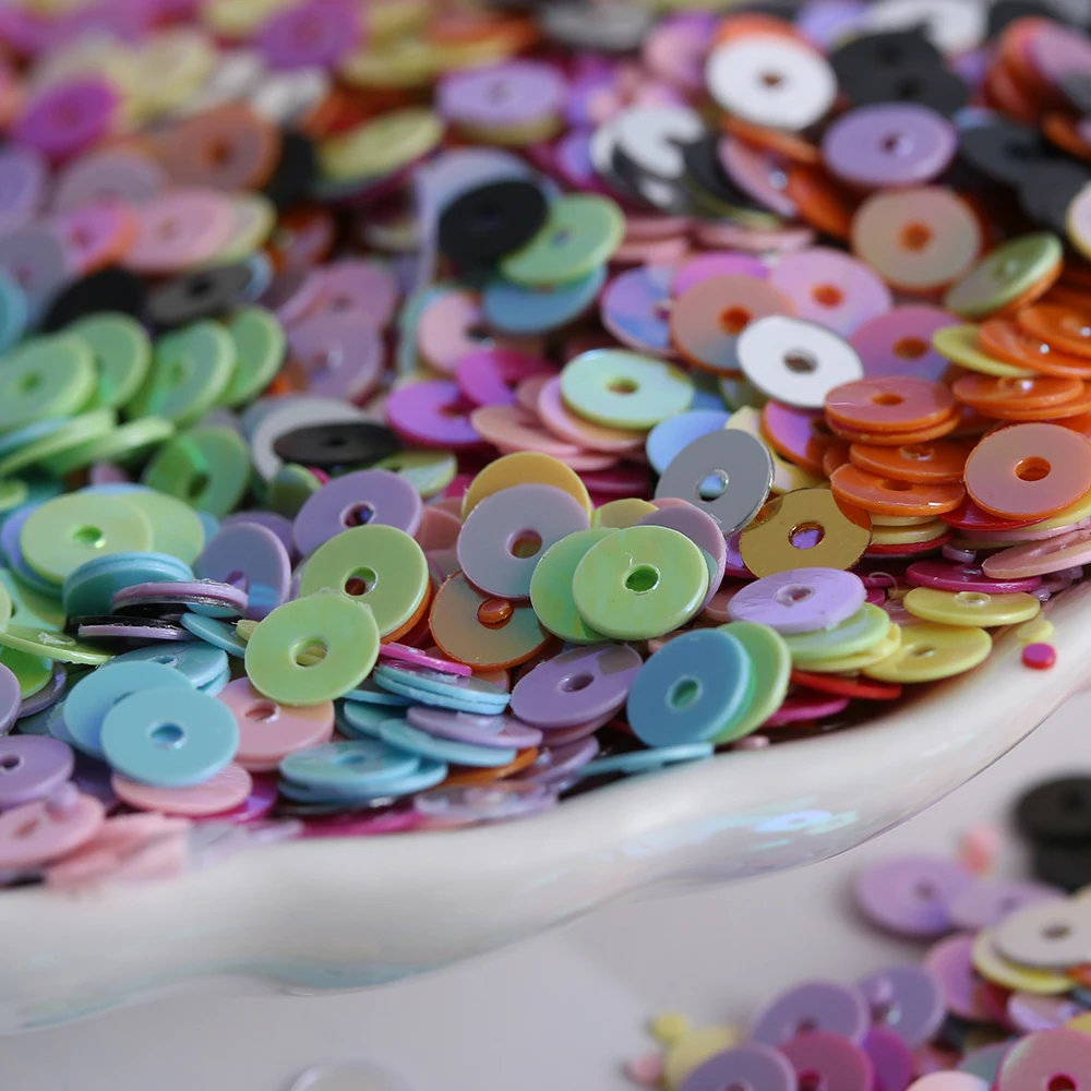 1000pcs/pack 4mm Multicolor Plastic Loose Sequins Embellishment sewing Accessories for Home Party wedding Decor DIY crafts |Блестки| |