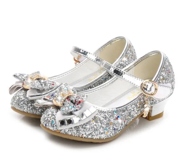 7Colors Children Princess Sandals Kids Girls Wedding Shoes High Heels ...