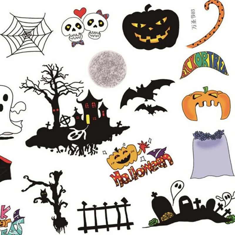 2 pcs/lot Kawaii Halloween Doll Decoration Planner DIY Sticker pasted Notebook Agenda Toy Stickers Scrapbooking Craft Supply