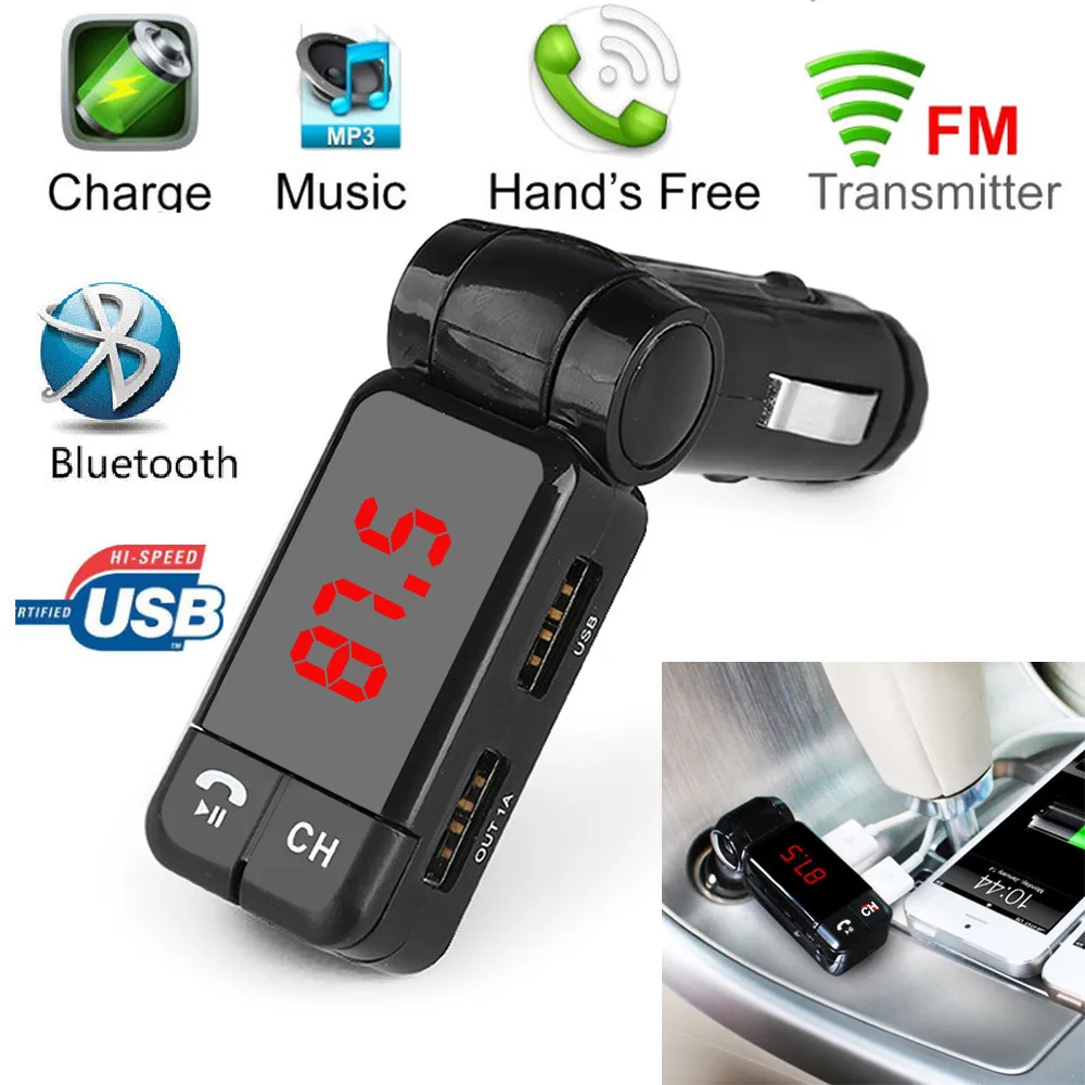 Phone Android Phone Radio Transmitter compare prices on wireless fm transmitter for android phone 1pc hot dual usb car kit charger bluetooth stereo mp3 player iphone